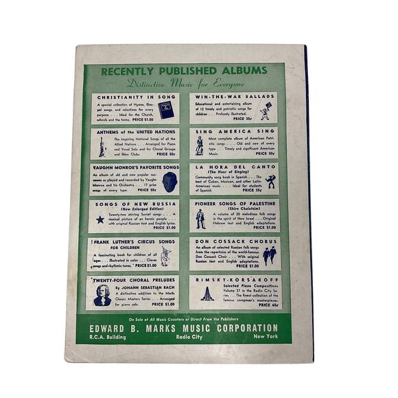 Paper Doll Sheet Music 1943 Johnny Black Mill Bros - Picture 5 of 5